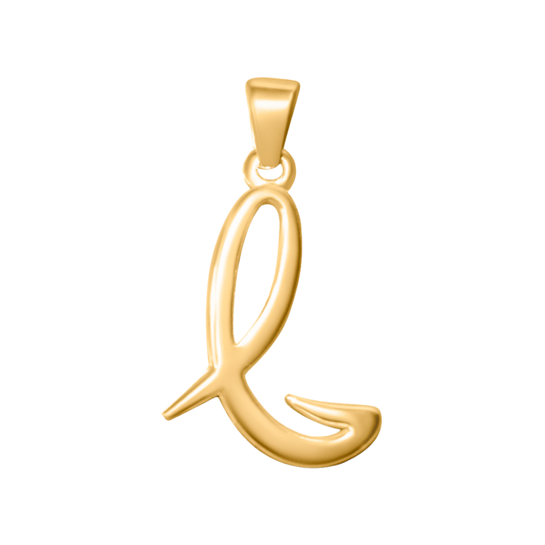 Large Cursive Letter Charms