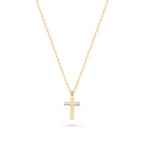 Dainty Diamond Cross Necklace