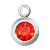 Round Birth Stone Charms