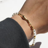 Gold Pearl Bracelet