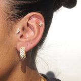 Diamonds Round Earrings