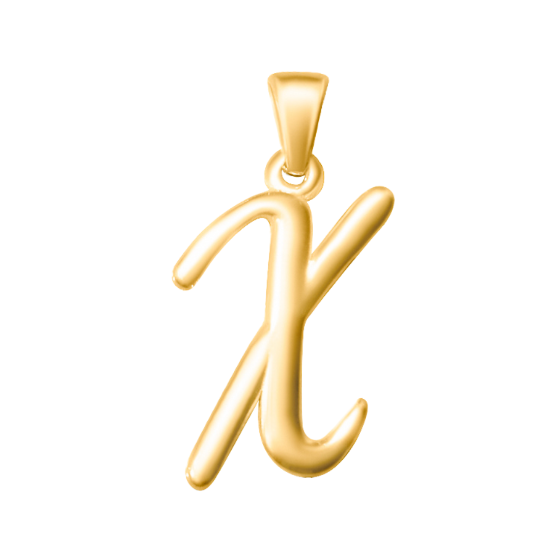 Large Cursive Letter Charms