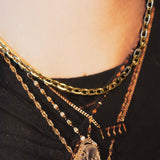 Gold Paperlink Choker Necklace