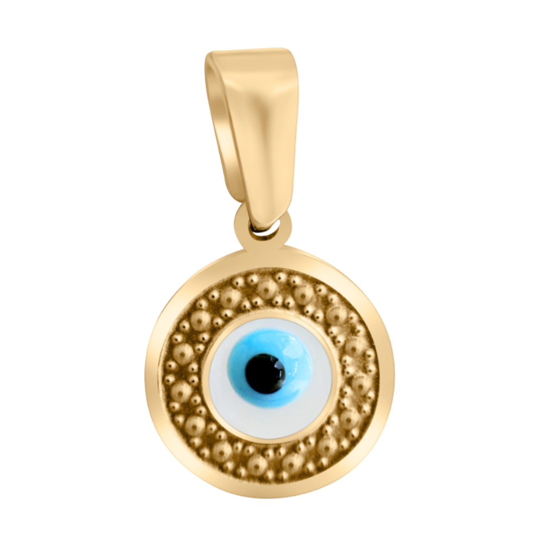 Small Round Evil Eye Charm