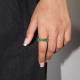 Green Eternity Ring