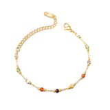 Dainty Colourful Bead Bracelet