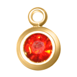 Round Birth Stone Charms
