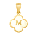 Reversible Initial Flower Charm