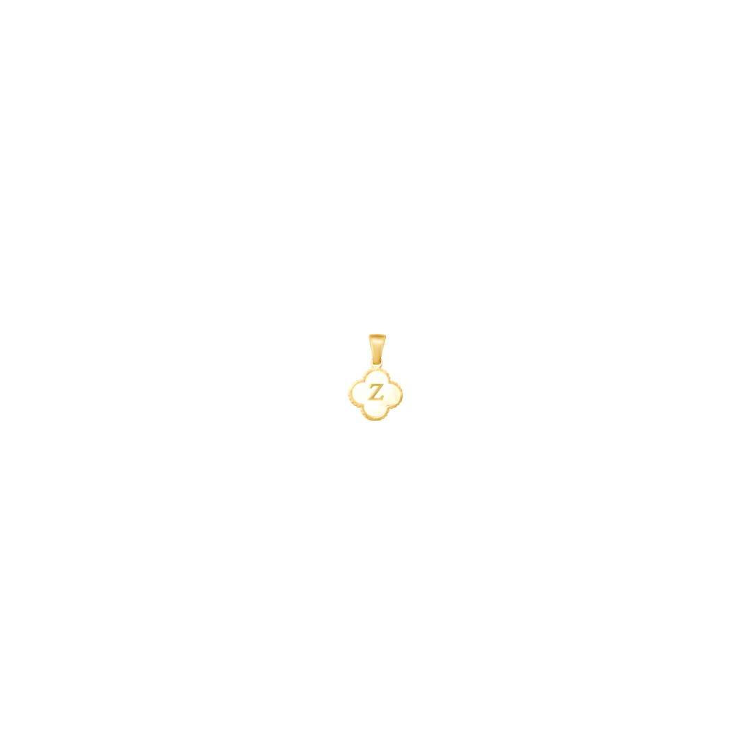 Reversible Initial Flower Charm