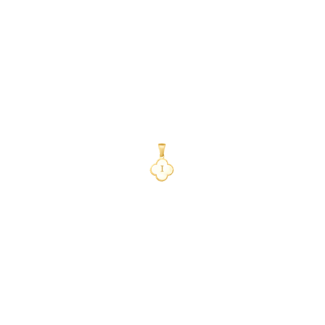 Reversible Initial Flower Charm