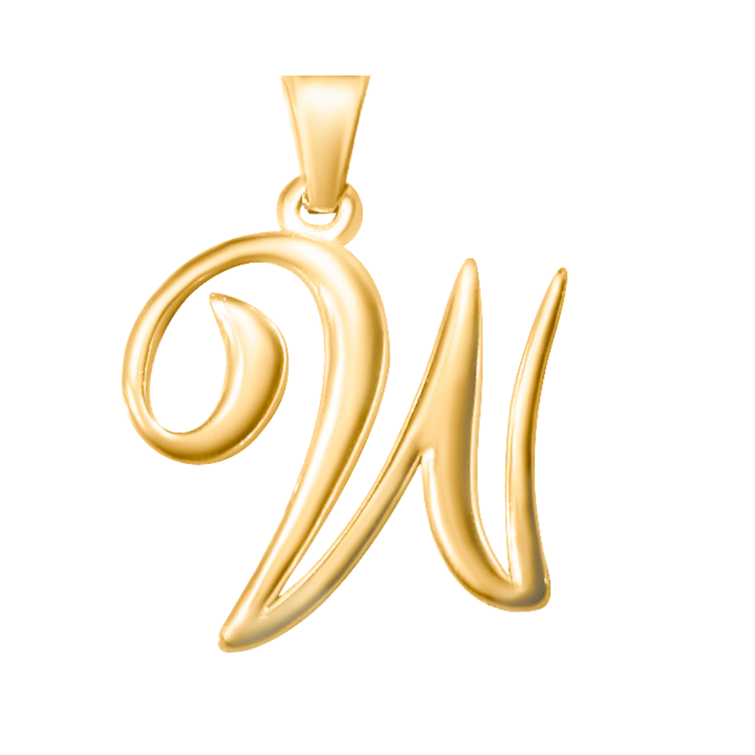 Large Cursive Letter Charms