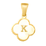 Reversible Initial Flower Charm