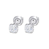 Silver Diamond Studs