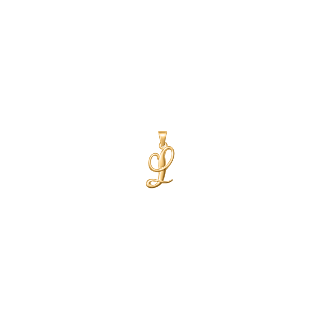 Large Cursive Letter Charms