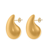 Gold Teardrop Studs