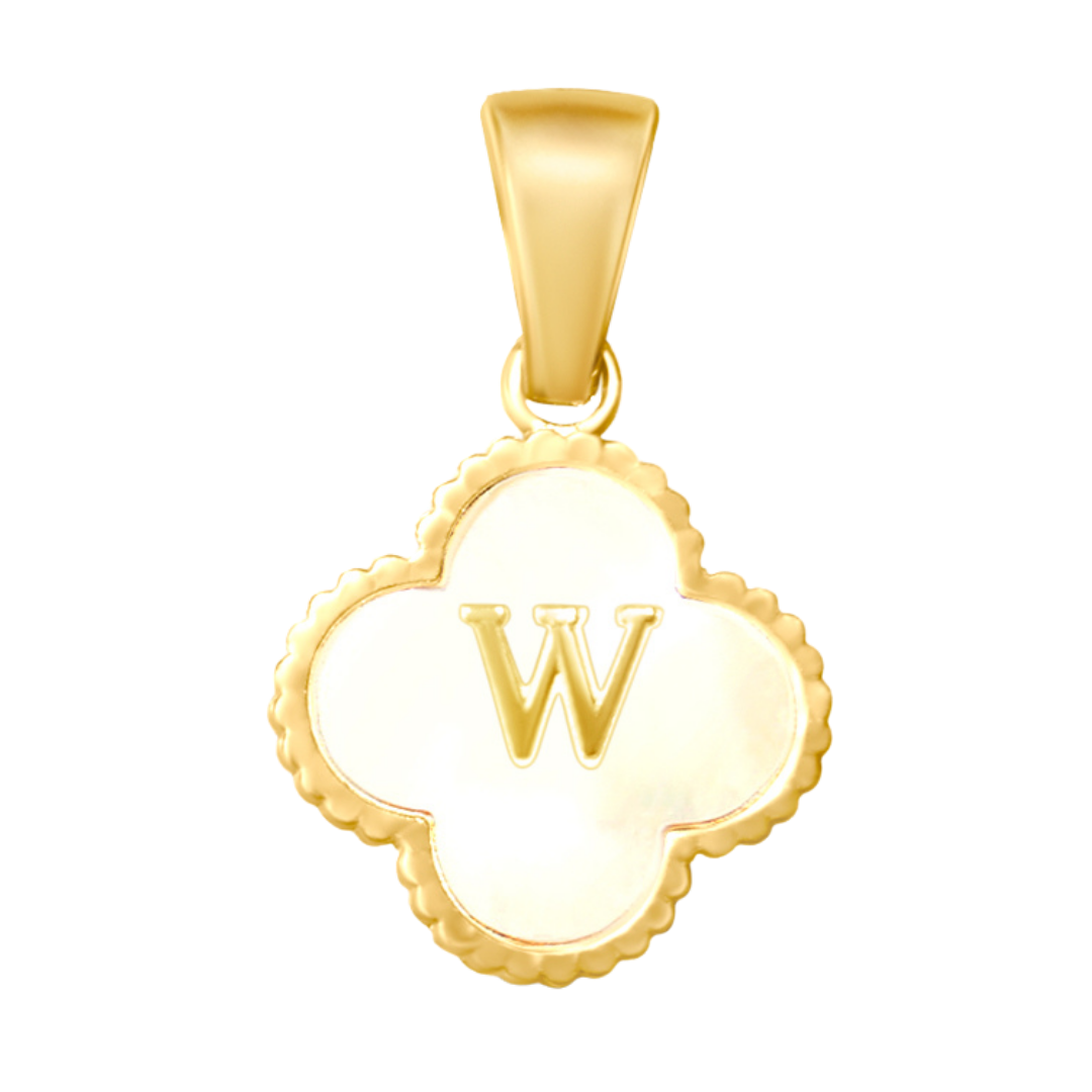 Reversible Initial Flower Charm