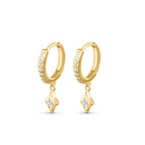 Diamond Rhombus Huggies