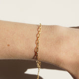 Silver Oval Chain Bracelet