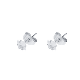 Silver Square Diamond Studs