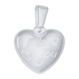 ‘I Love You’ Heart Pendant Charm