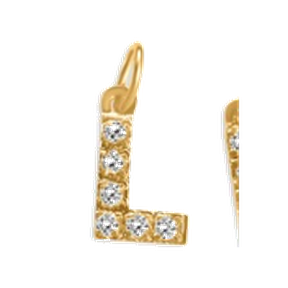 Small Diamond Letter Charms (A-Z)