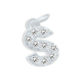 Small Diamond Letter Charms (A-Z)