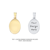 Personalised Oval Pendant