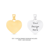 Personalised Heart Pendant