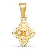 Patterned Clover Charm Pendant