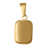 Blank Round Rectangular Charm