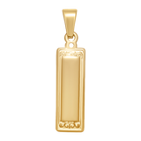 Patterned Frame Blank Pendant Charm